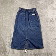 Vintage Calvin Klein Woman Blue Jeans Skirt Size 4 Made In USA
