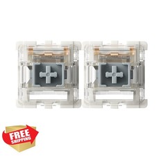 Gateron G Silver Pro Switches Pre-lubed 3pin RGB SMD Linear Dust-Proof Single...