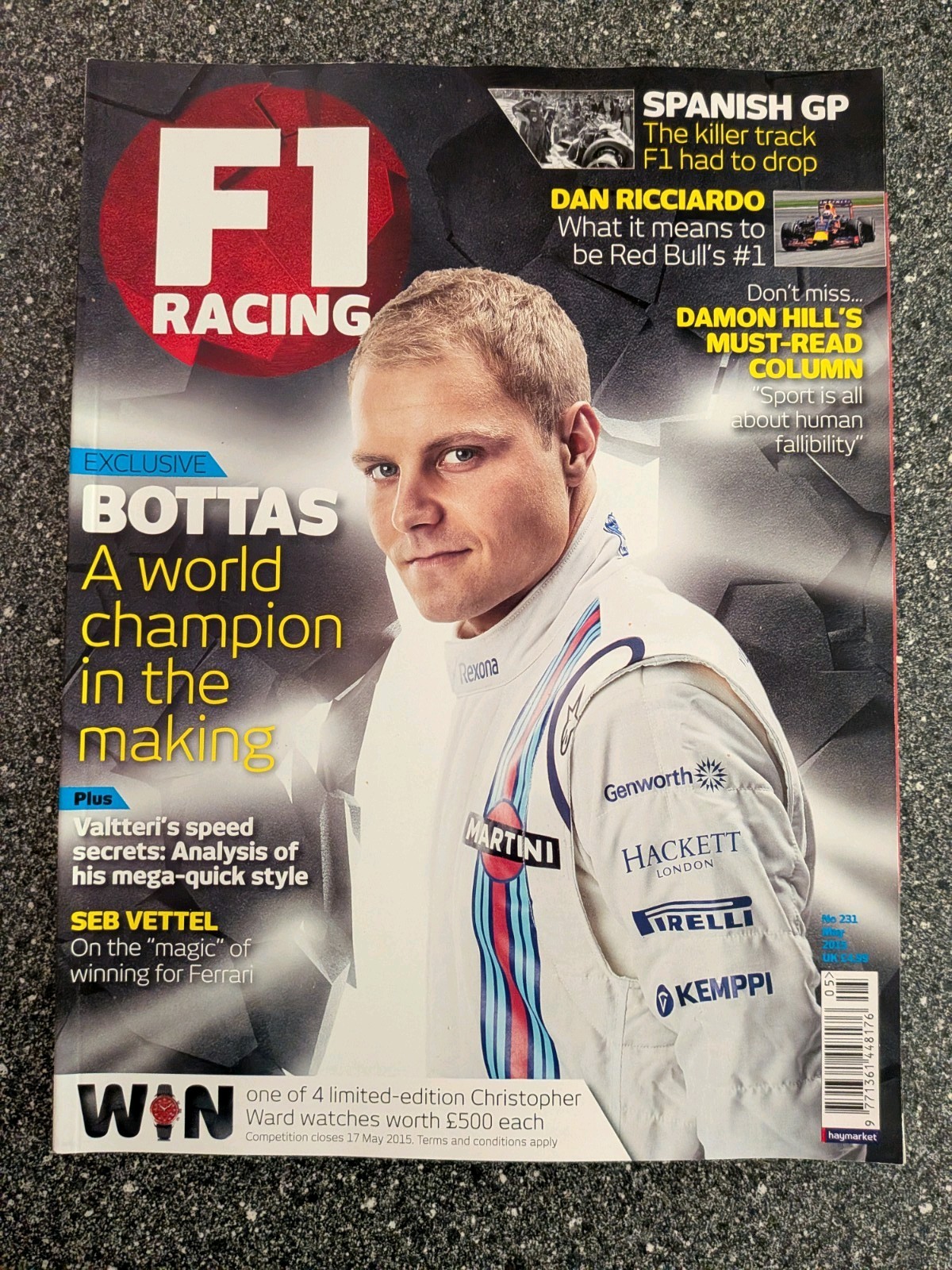 F1 Racing Magazine - #231 May 2015 - Valtteri Bottas | eBay