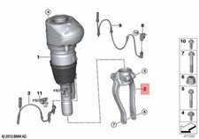 Genuine BMW M5 F90 F91 F92 F93 G11 G12 Spring-strut bracket left 31126861199