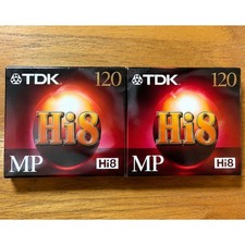 TDK Hi8 MP 120 Premium Performance Camcorder Videotape 6-Pack Sealed NEW