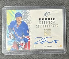2021-22 SPX Rookie Super Scripts Auto Zac Jones RSS-ZJ