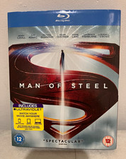 Warner Bros Man of Steel Blu-ray 12A/12 Ultraviolet Subtitles 143 mins