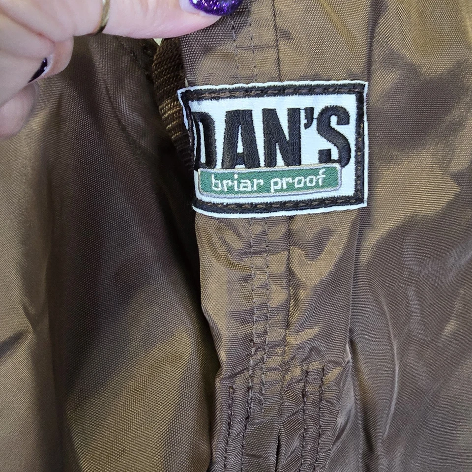 Dans охотничье снаряжение Briar доказательство щетка High-N-Dry Buster Chaps коричневый маленький 28 EUC - Изображение 2 из 4