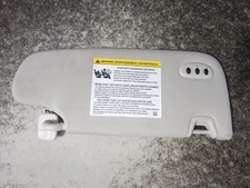 15-24 Ford Edge Left Driver Sun Visor Shade Lighted Homelink Gray Cloth Used Oem