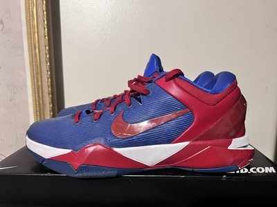 2012 Mens Nike ID Kobe VII 7 System Superman Red Blue Size 10.5 Used Rare OG CS