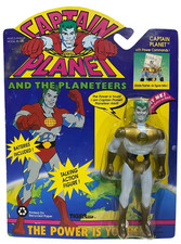 Captain Planet w Power Commands Talking Action Figure Vtg 1991 Tiger Toys NEW