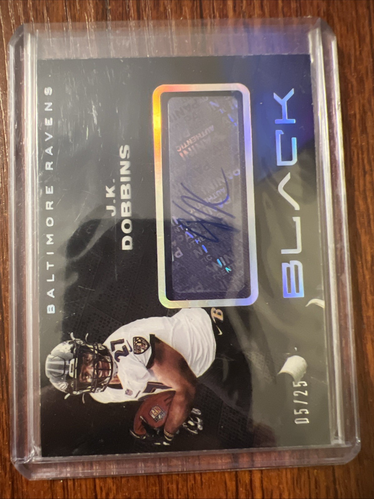 JK Dobbins Panini Black Rookie Jersey Autographs #RJAJKD Base