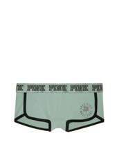 Victoria's Secret PINK Logo Boyshort Panty Green