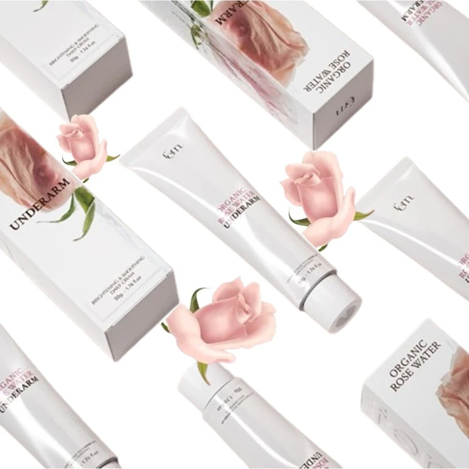 Crema blanqueadora de axilas orgánica FEM para el cuidado de la piel textura ligera fresca Foto 2 de 4