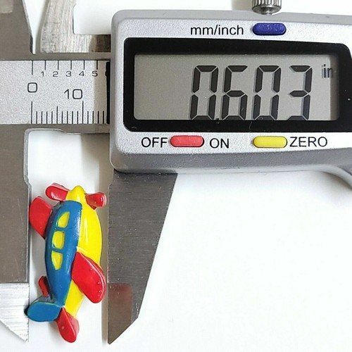 JHB Button Aeroplane Shaped Shank 30mm Plane 2 Colourways Novelty Sewing Crafts - Picture 18 of 20
