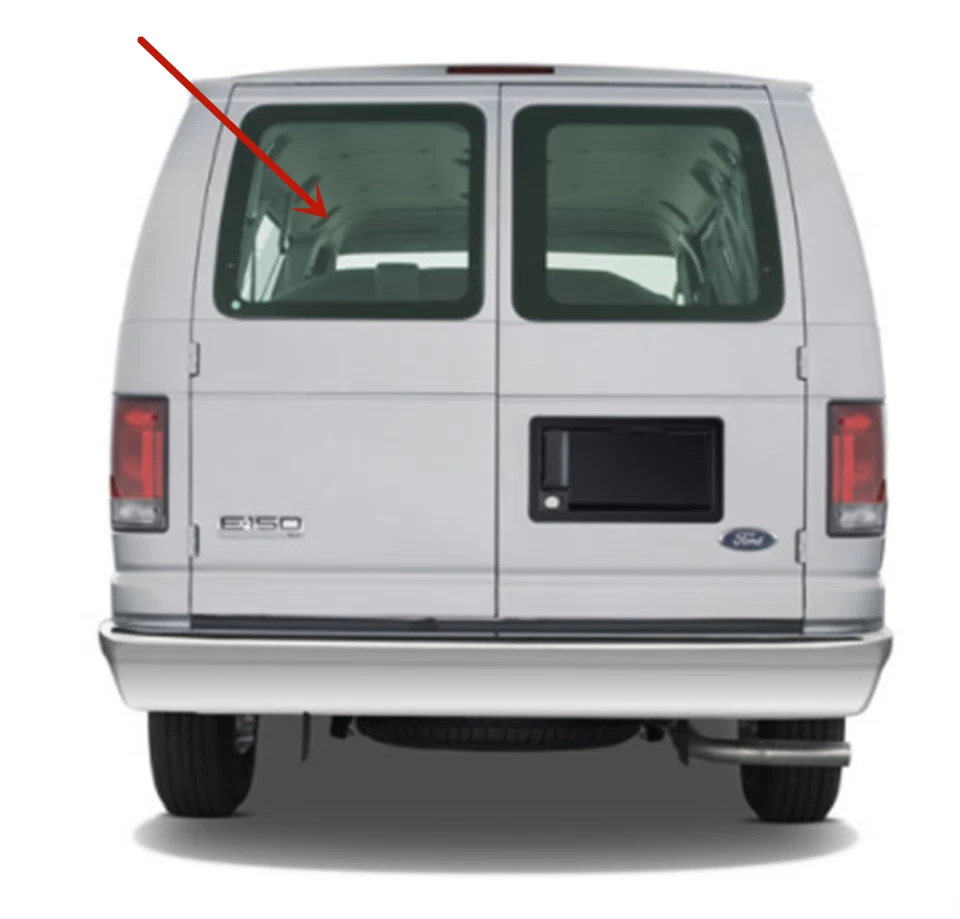 Fit 92-16 Ford Econoline Driver Left Rear Back Window Glass Stationary Clear Foto 2 de 4