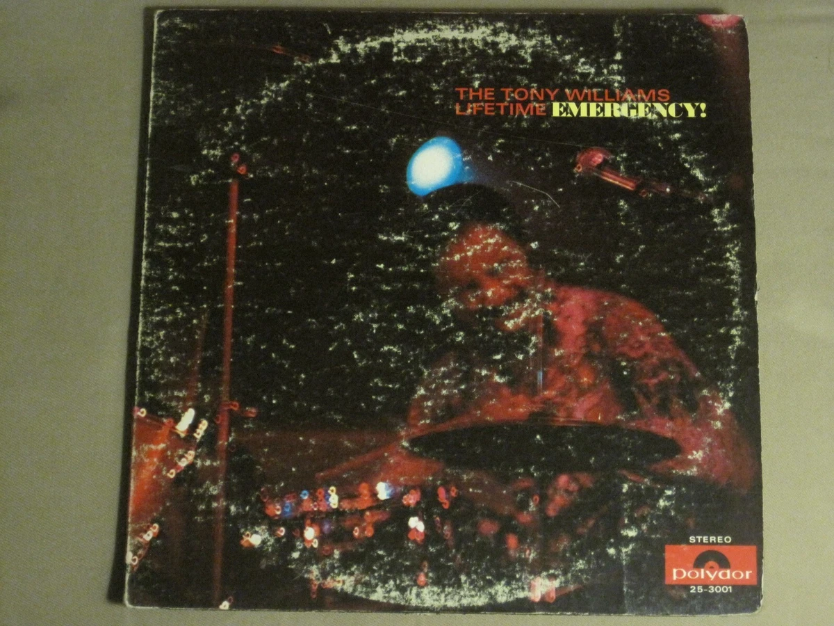 THE TONY WILLIAMS LIFETIME EMERGENCY! 2LP OG '69 POLYDOR 25-3001