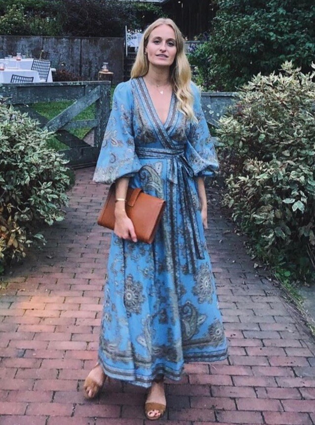 white christmas dresses Zimmermann Long Sleeve Maxi Dress Tempest Frolic Floral Print Chiffon –  Celebrity Owned main image 1