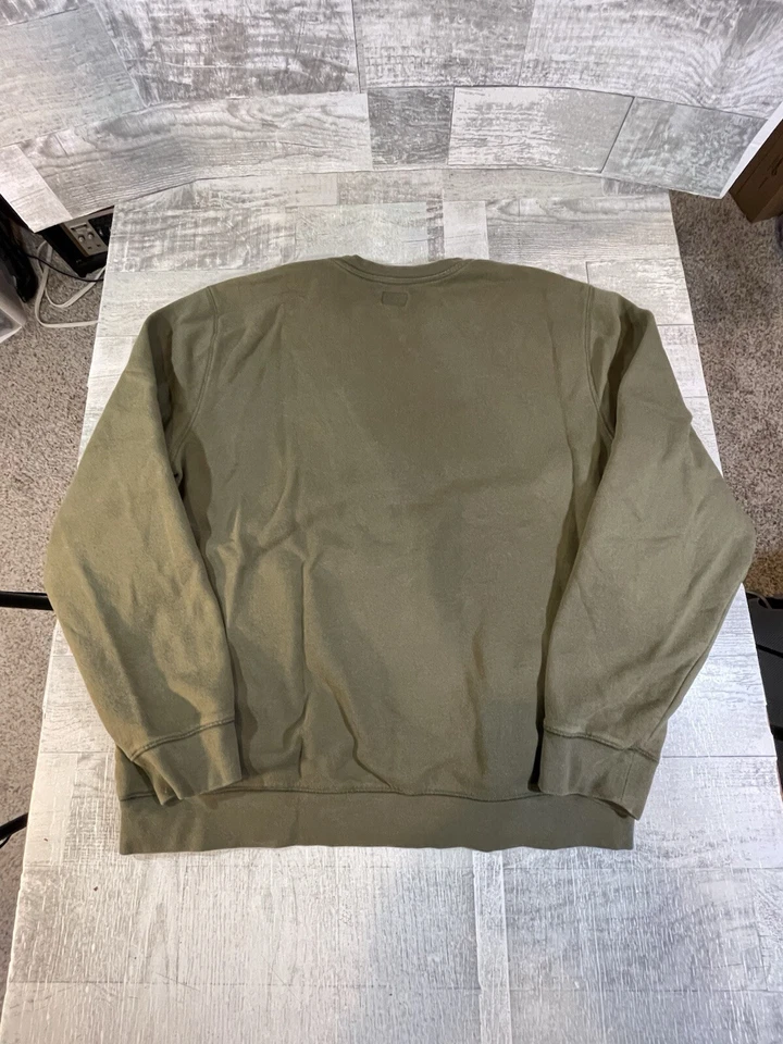 Sudadera Pullover Deportiva Everlast Para Hombre 2XL Verde Militar Golpear el Gimnasio Desteñida Foto 3 de 4