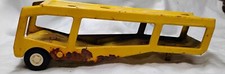 Vtg 1970's Tonka Semi Truck Car Hauler Carrier Transport Trailer Pressed Metal
