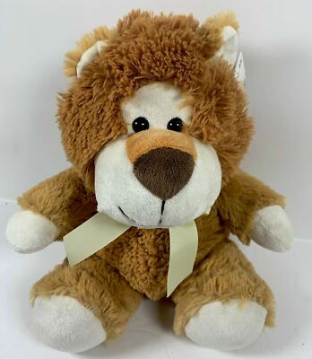  Soft Toys Tan Brown Beige Teddy Baby Bear Plush Stuffed Animal with Bow 