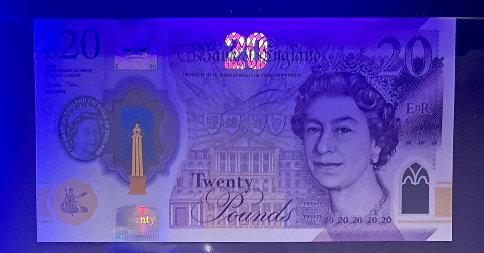 UK Great Britain British 20 pounds  2018 QEII Polymer Cir - Image 3 of 4