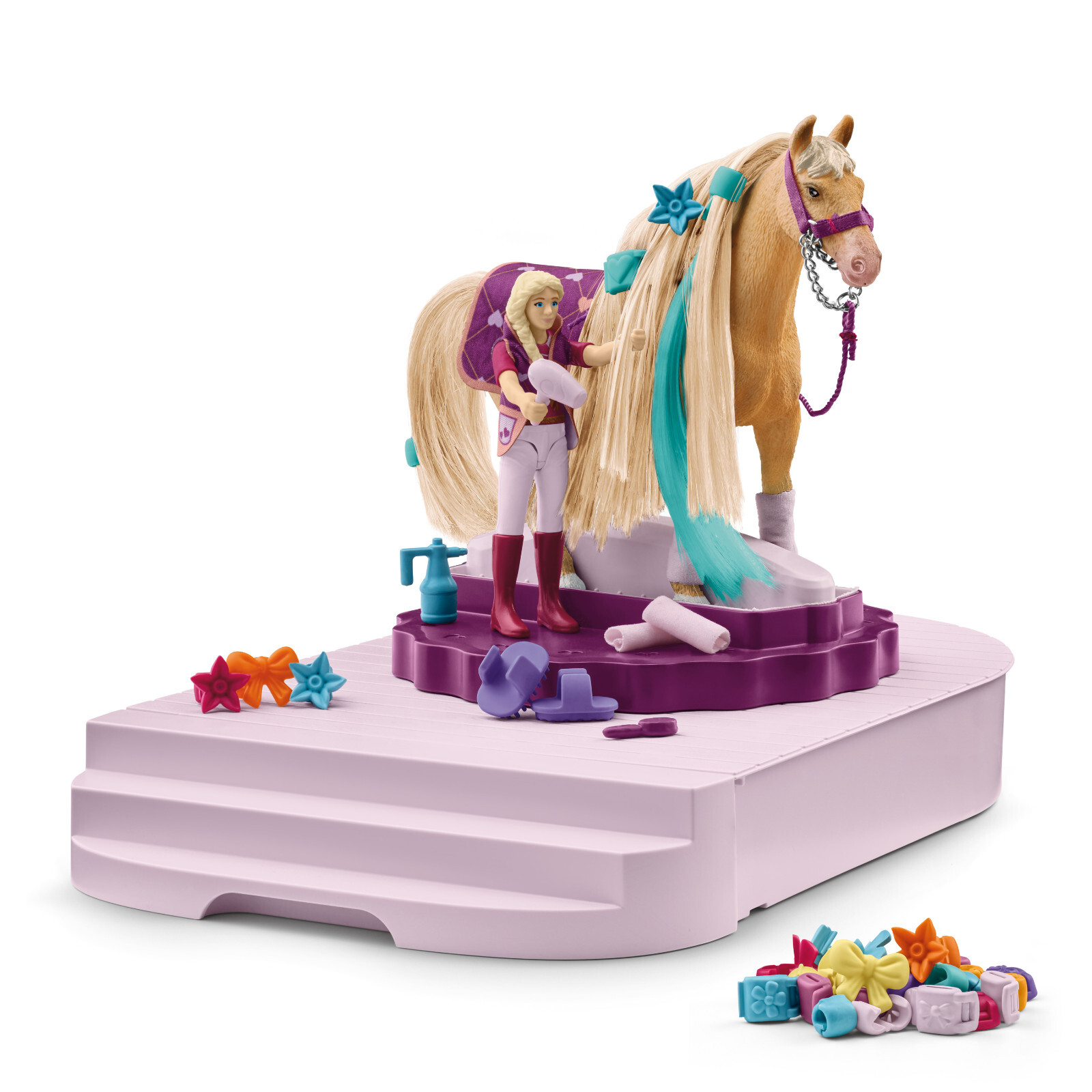 Schleich 42617 Grooming Station Horse Club toy horses playset pony toys ponies
