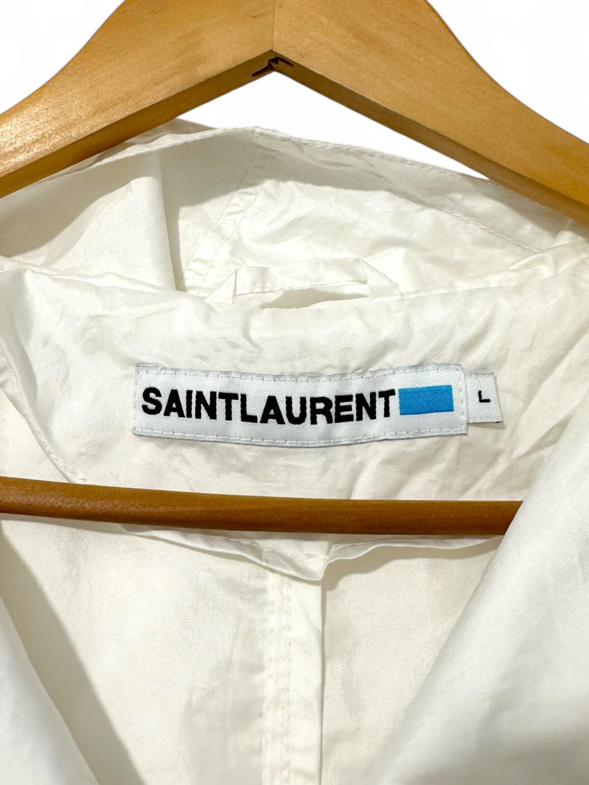 Giacca uomo Saint Laurent Paris nylon leggero con cappuccio taglia large