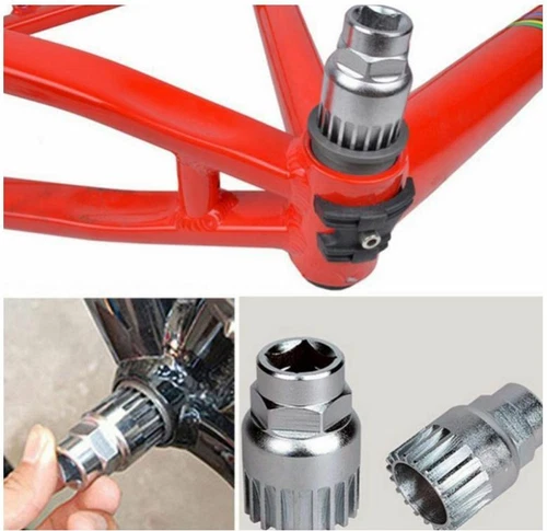 6x Fahrrad Reparatur Werkzeug Set Kurbel Kettenschneider Auszieher Halterung Freilauf Abzieher - Bild 10 von 13