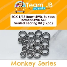 ECX 1/18 Roost 4WD, Ruckus, Torment 4WD SCT - 17 Pcs Sealed Bearings Kit