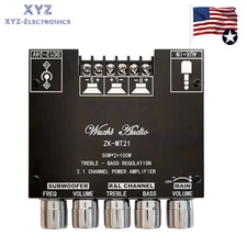 ZK-MT21 Bluetooth Audio Power Amplifier Board Subwoofer 2.1-channel 50WX2+100W
