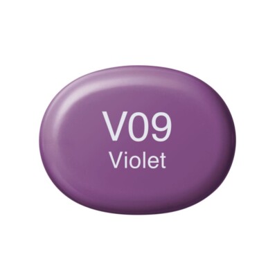 Copic Sketch V09 violet Layoutmarker mit Pinsel- und Keilspitze
