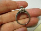 14K White Gold 38 Diamond Cluster Engagement Ring Size 9 8.7 Grams R18 — photo 5