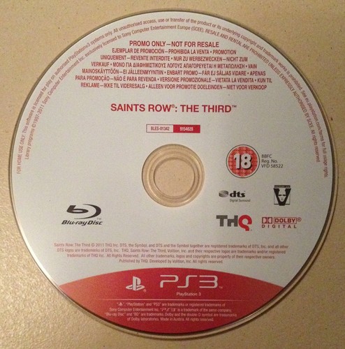 Jeu PS3 Saints Row : The Third - Occasion état Correct - PEGI 18 - Version PAL
