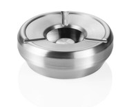 Windaschenbecher Aschenbecher Ascher Ø 9,5 Cm HöHe: 4,5 Cm Aus Edelstahl