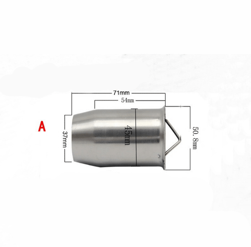 51mm 60mm small displacement motorcycle stainless steel muffler silencing plug - Picture 3 of 4