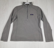 Patagonia 1/4 Zip Women's M Gray Fleece Micro D Outdoors Hiking Lightweight