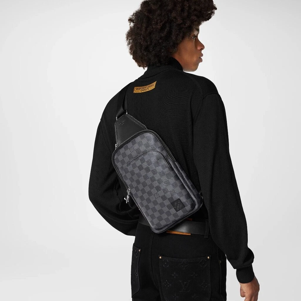 Louis vuitton damier sales graphite avenue sling bag