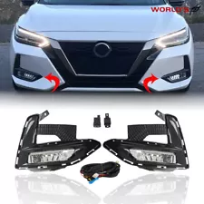 For 2020-2022 Nissan Sentra LED Fog Lights Driving Lamps w/ Switch Left+Right