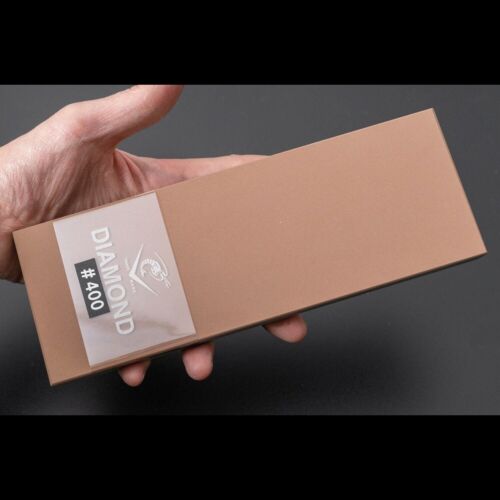 Naniwa Diamond Whetstone #400 DR-7504 Square Sharpening Stone Sharpener Beige - Picture 5 of 18