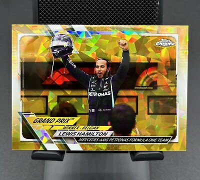 2021 Topps Chrome Formula 1 F1 Sappire Gold Lewis Hamilton /50