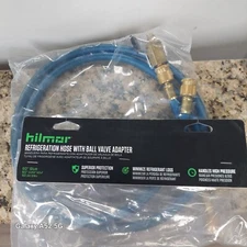 HILMOR REFRIGERATION HOSE WITH BALL VALVE ADAPTER BLUE
