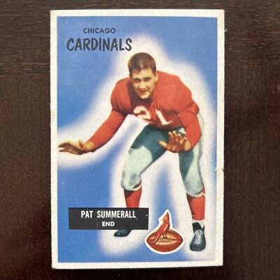 1955 Bowman - #52 Pat Summerall (RC) Rookie (crease) on right