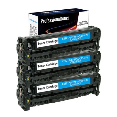 3× CF211A 131A Cyan Toner Cartridge fit for HP LaserJet Pro 200 MFP M276nw M276n