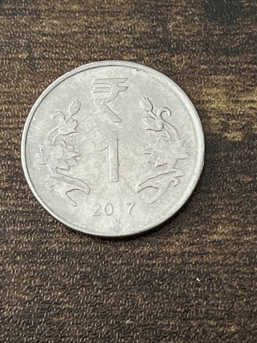 2017 India 1 RUPEE Actual Coin TK6387* - 第 1/3 張圖片