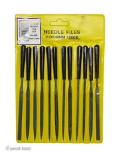 NEEDLE FILE SET – 12-pc – Enkay Tools – metalworking – jeweler tool – crafts