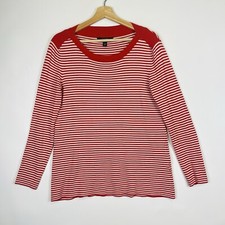 MaxMara Weekend Red White Stripe Lap Shoulder...
