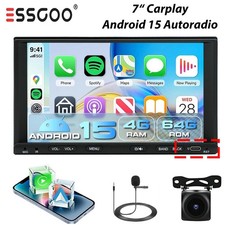 DAB+ Android 15 Autoradio 2 DIN 4+64GB Carpla...