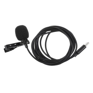 USB Type-C Lavalier Microphone Lav Mic Clip Sur Microphone Professional Mic