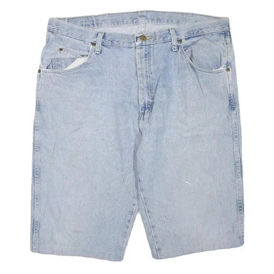 WRANGLER Femmes Bleu Clair Jeans Short Décontracté XL W40 Coupe Classique Coton - Photo 1/4