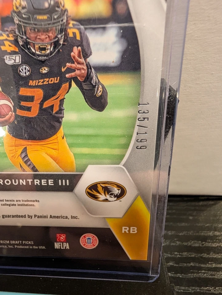 2021 Prizm Draft Picks Draft Picks Autographs Larry Rountree III Red Prizm /199 - Image 3 of 3