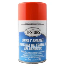 Testor Corp. Spray 3oz Competition Orange TES1628T Plastics Paint Enamels