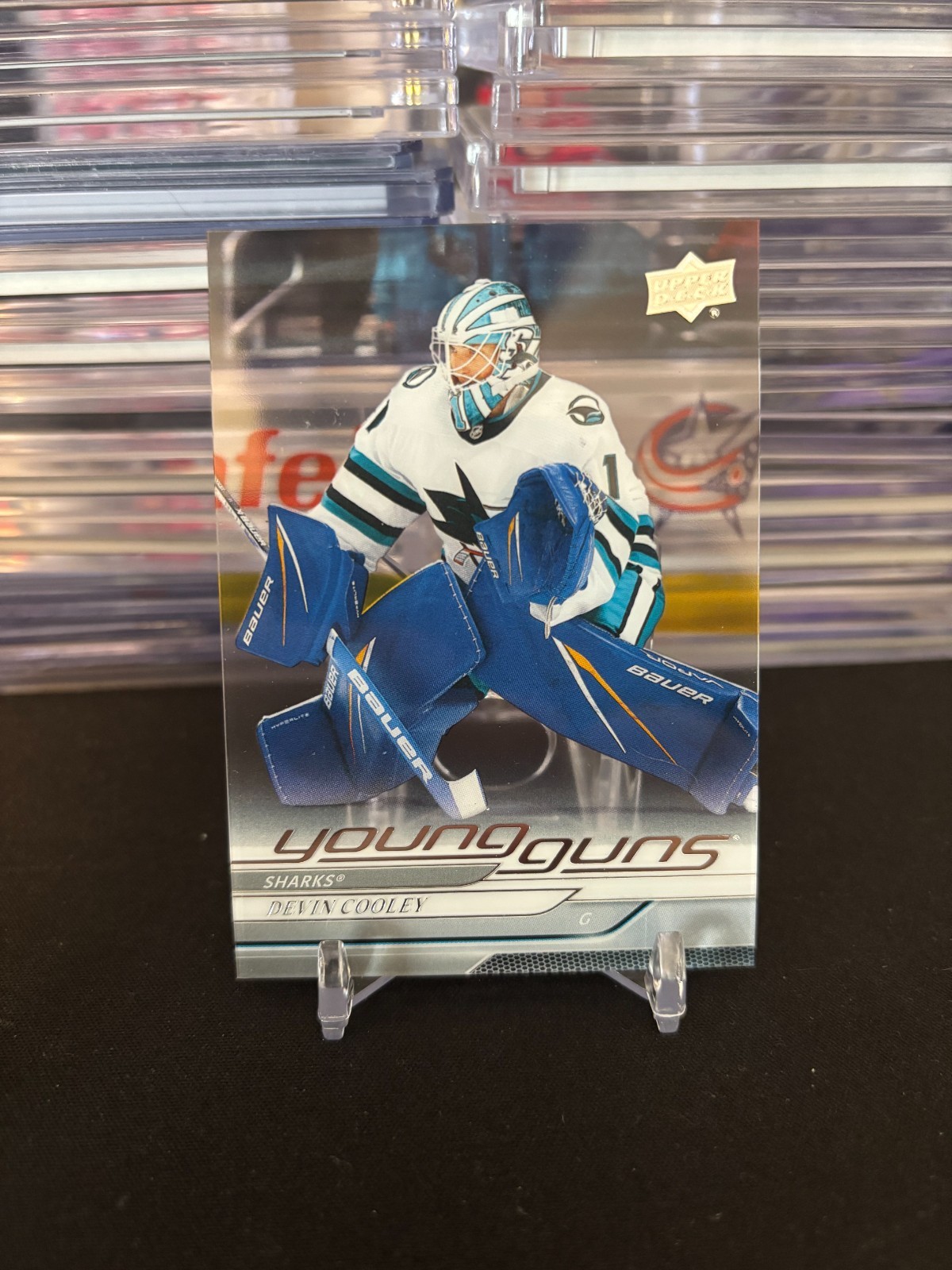 2024-25 Upper Deck Series 2 Clear Cut Young Guns Devin Cooley #473