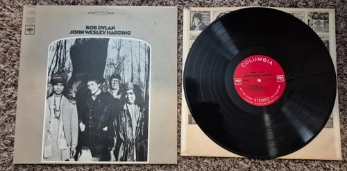 Bob Dylan John Wesley Harding Vinyl LP Record 1968, 33rpm- First Pressing!